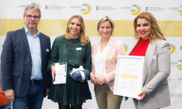 Wirtschaftsministerium und Landessportverband zeichnen Stadtwerke Karlsruhe als Partnerbetrieb des Spitzensports aus