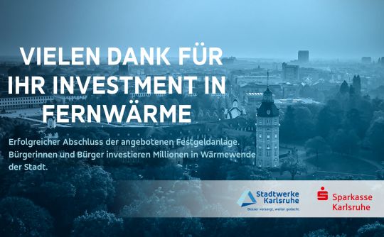 Spareinlage Sparkasse Karlsruhe / Stadtwerke Karlsruhe