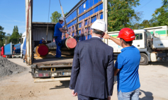 Stadtwerke Karlsruhe spenden erneut Fernwärmerohre für Partnerstadt Winnyzja in der Ukraine