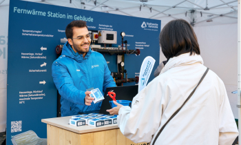 Informationen rund um die Fernwärme: Stadtwerke Karlsruhe informieren auf Durlacher Wochenmarkt