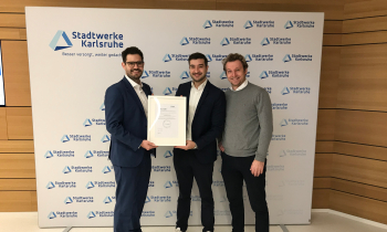 Stadtwerke Karlsruhe erhält Auszeichnung „Echte Glasfaser“