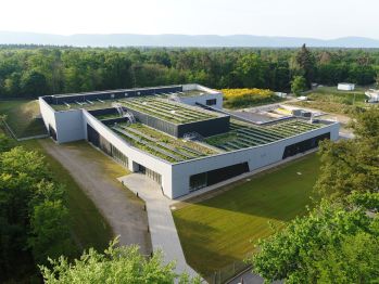 Wasserwerk Mörscher Wald von oben