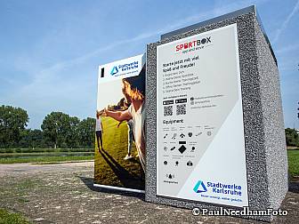 Abbildung der SportBox am Rheinstrandbad Rappenwört
