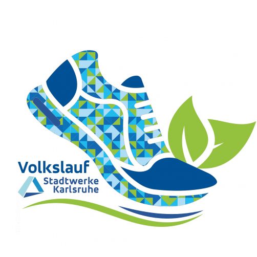 Als „grünes“ Laufevent setzt der Volkslauf auf Nachhaltigkeit und Umweltschutz. Grafik: Stadtwerke Karlsruhe
