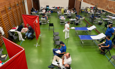 Stadtwerke-Mitarbeitende spenden bei Blutspende  85 Konserven in sechs Stunden 