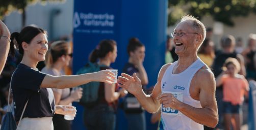 X beim Stadtwerke Karlsruhe Volkslauf