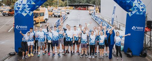Das Team beim Stadtwerke Karlsruhe Volkslauf