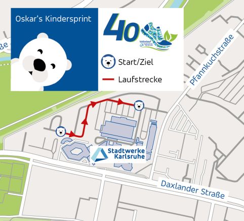 Laufstrecke Volkslauf 5 km