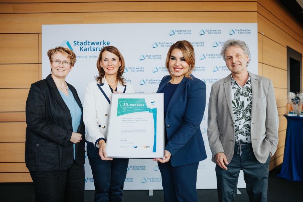 30 Jahre EMAS: Bundesumweltministerium würdigt Stadtwerke Karlsruhe für nachhaltiges Handeln seit drei Jahrzehnten